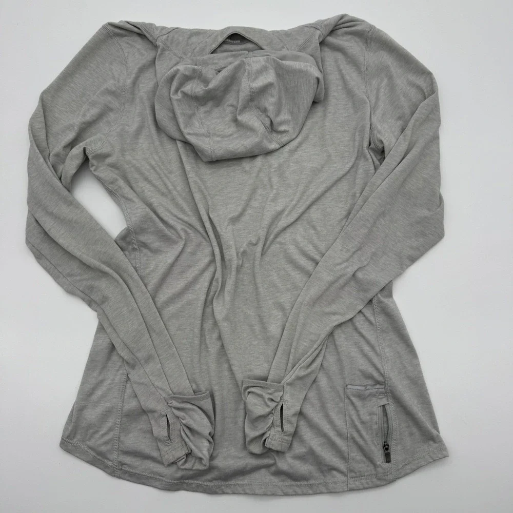 Nike Running Dri-FIT Lightweight Hoodie Gray Long Sleeve‎ Pullover Womens Large